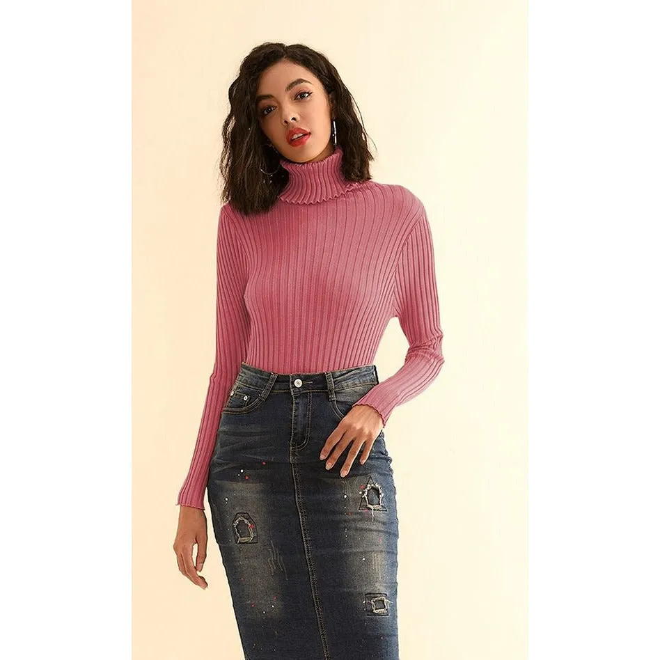 Knitted Polo Neck