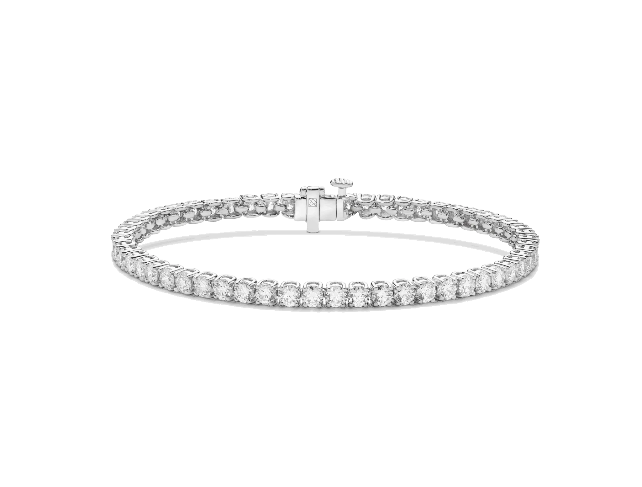 Lab-Grown Diamond Small Tennis Bracelet - E/F color, 7 length | White