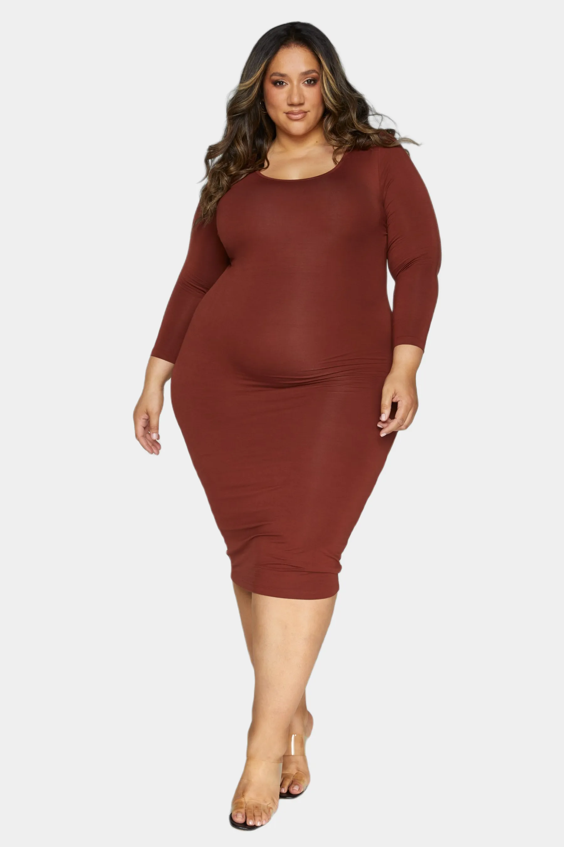 Long Sleeve Everyday Midi Dress