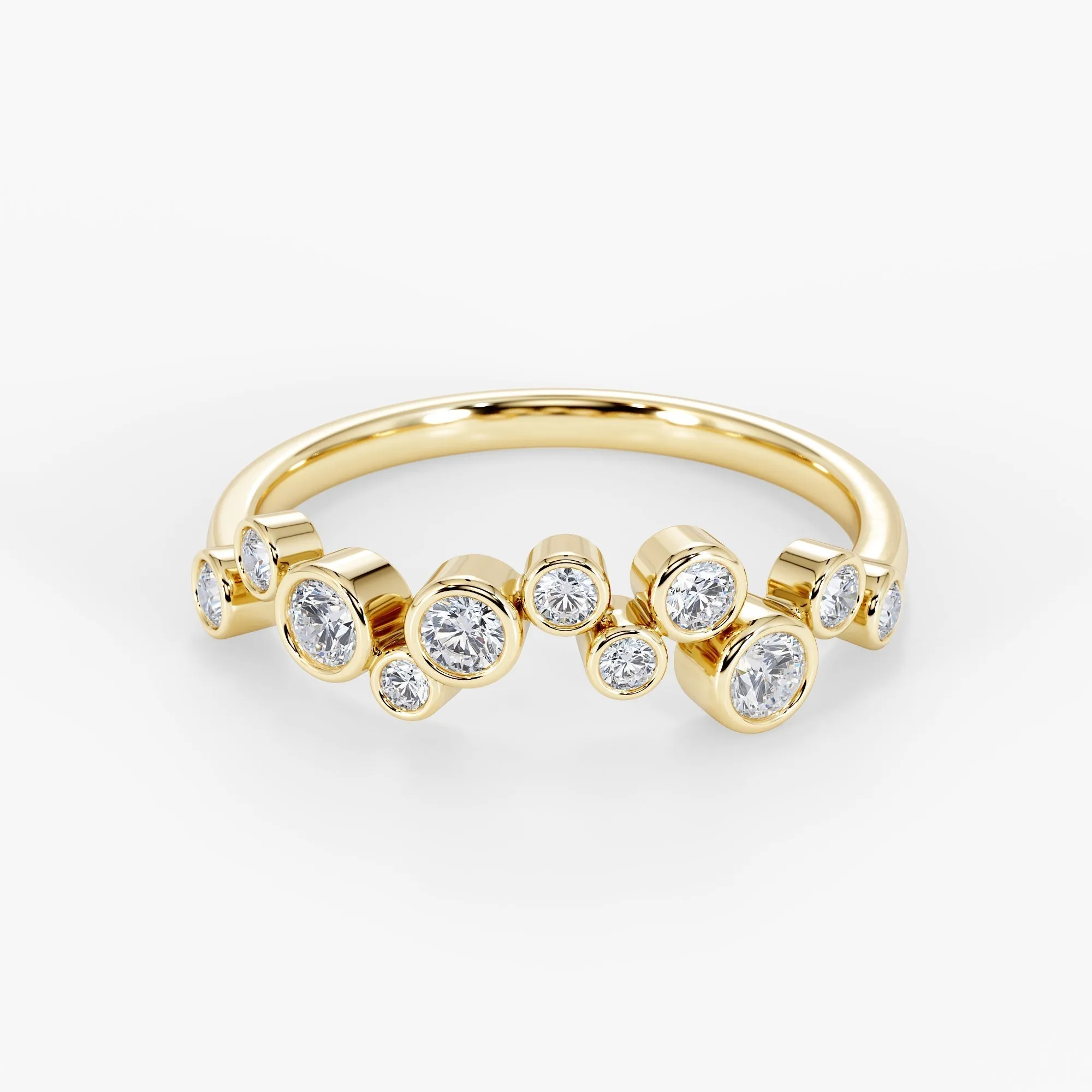 Luna Raindrop Ring 18K Yellow Gold