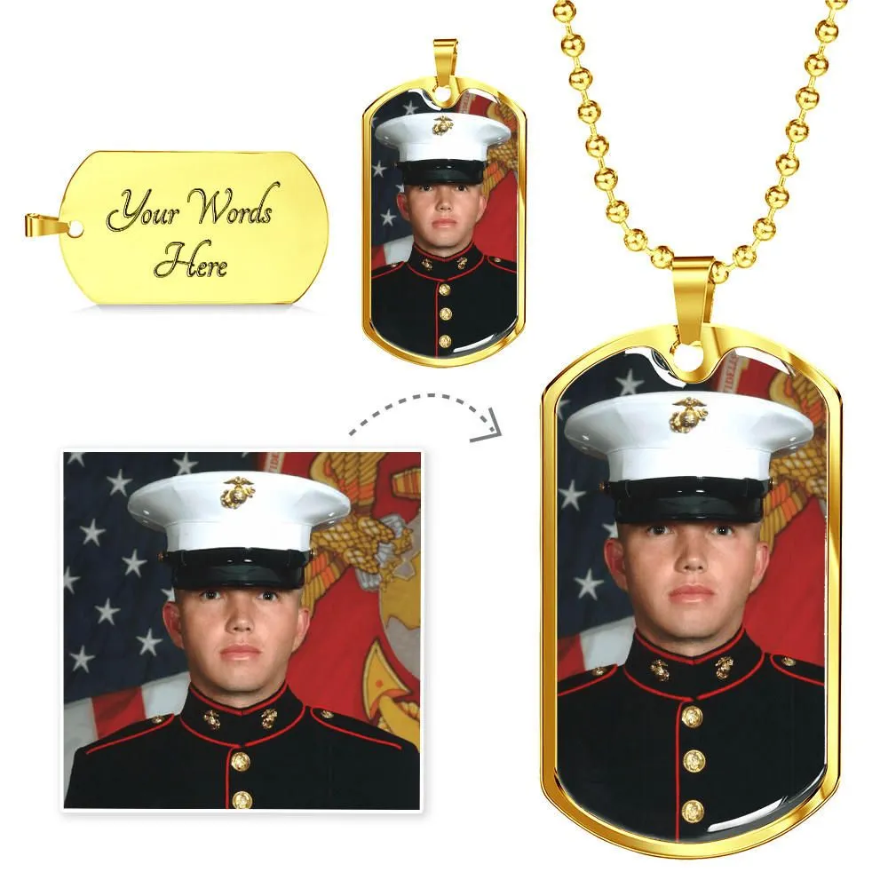 Luxury Dog Tag - Military Ball Chain