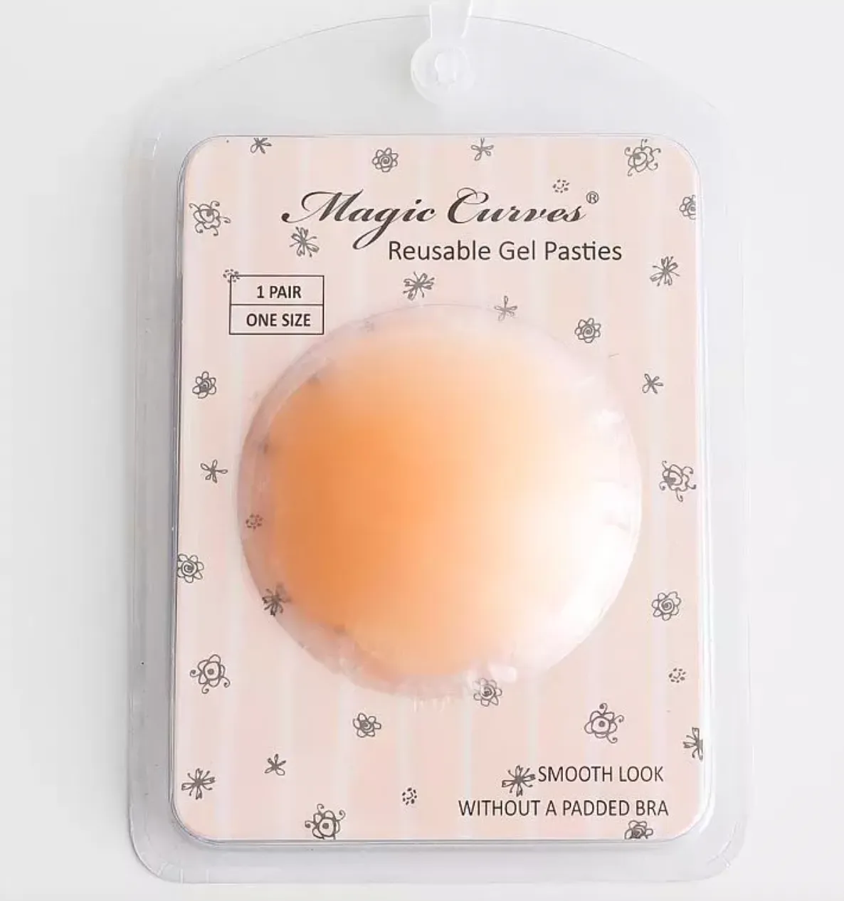 Magic Curves Reusable Gel Pasties in Peach - FINAL SALE