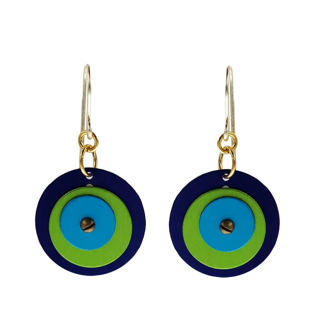 Mia Three Layered Circle Earrings