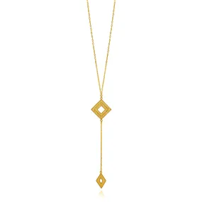 MILLIE GOLD LONG NECKLACE FILIGREE