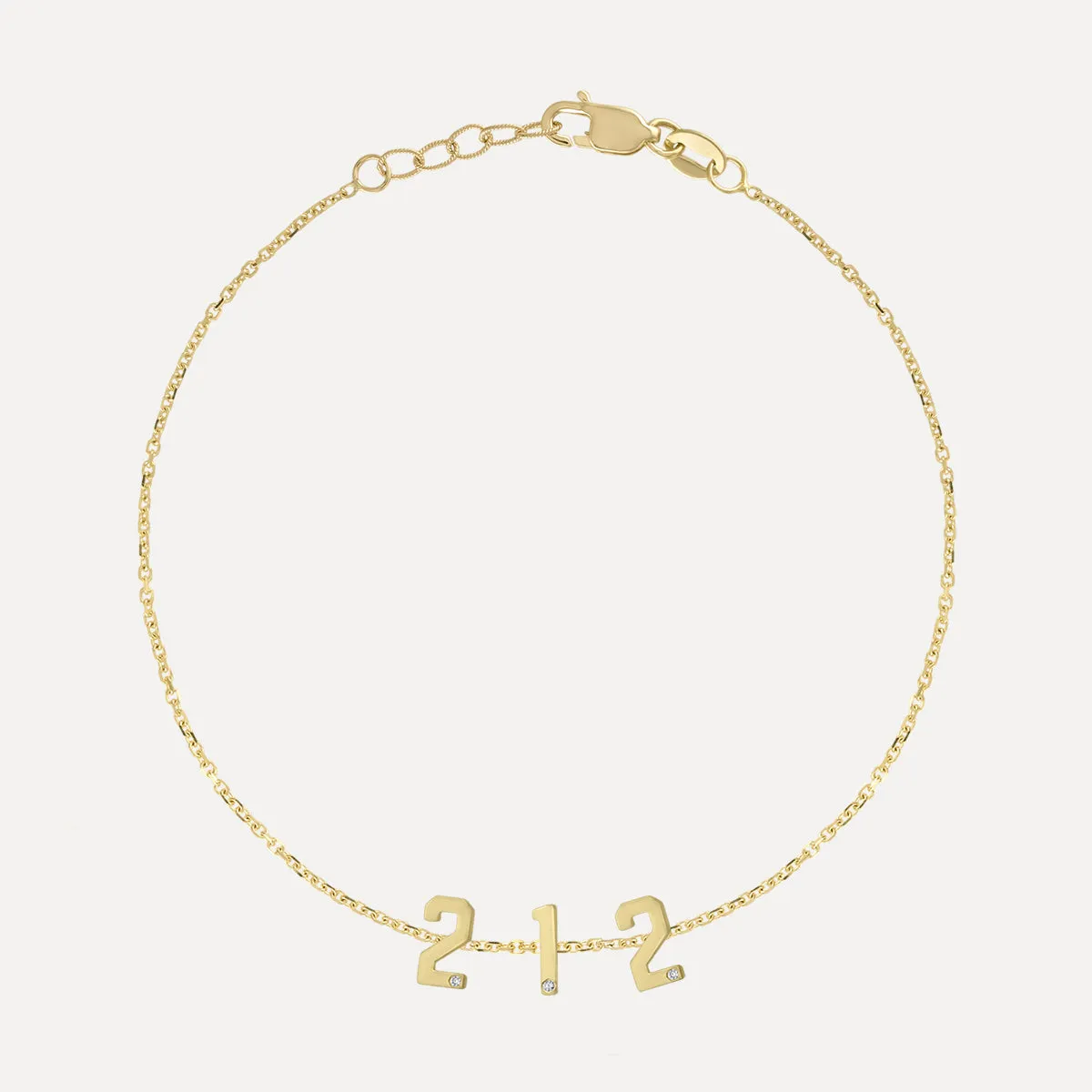 Mini Area Code Bracelet