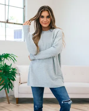 Misty Tunic Sweater - Light Blue