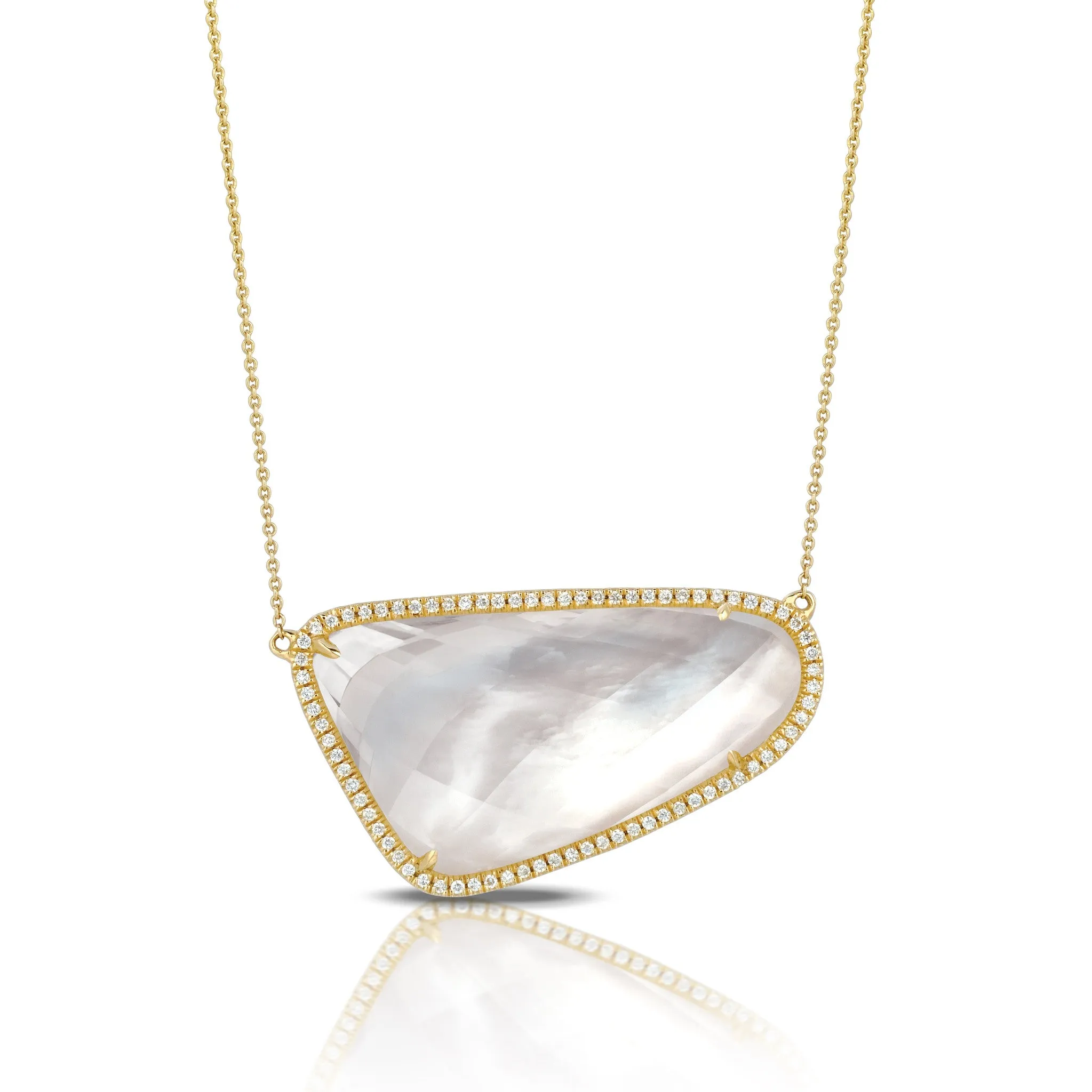 Mother of Pearl & Diamond Necklace