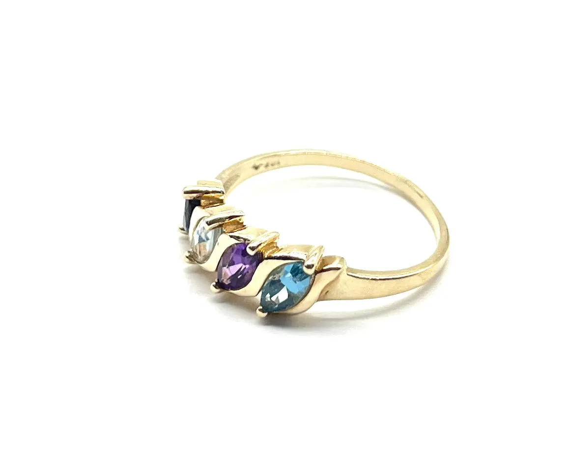 Multicolored Stone Ring