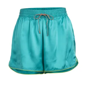 Neon Turquoise Bowling Shorts