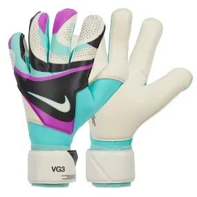 Nike Men's Vapor Grip 3 Goalkeeper Gloves White/Purple