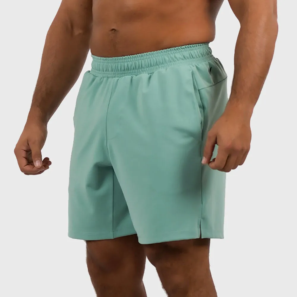 NORTHERN SPIRIT - HUNTER MEN STRETCH REGULAR SPORT SHORT 8" - SHALE GREEN