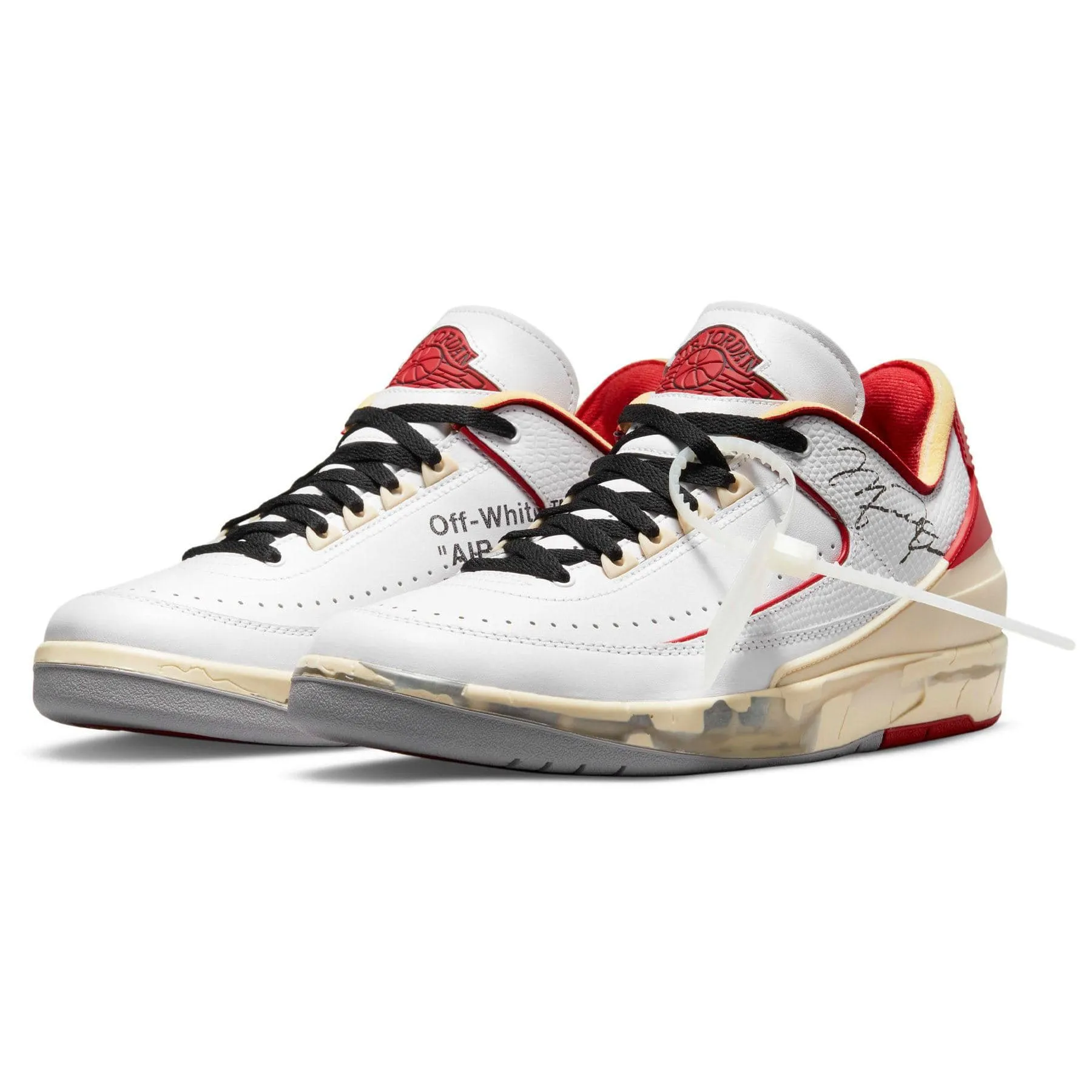 Off-White x Air Jordan 2 Retro Low SP 'White Varsity Red'