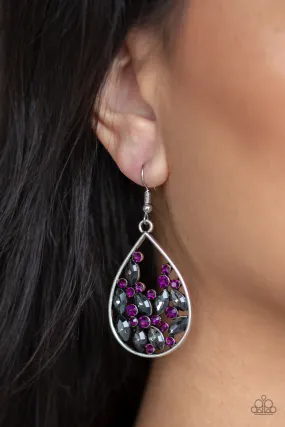 Paparazzi Cash or Crystal? Purple Earrings