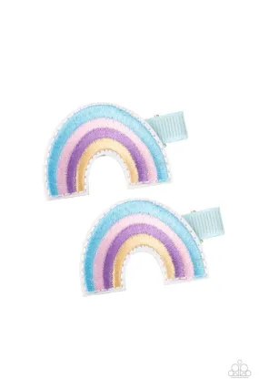 Paparazzi Follow Your Rainbow - Blue Rainbow Hair Clip