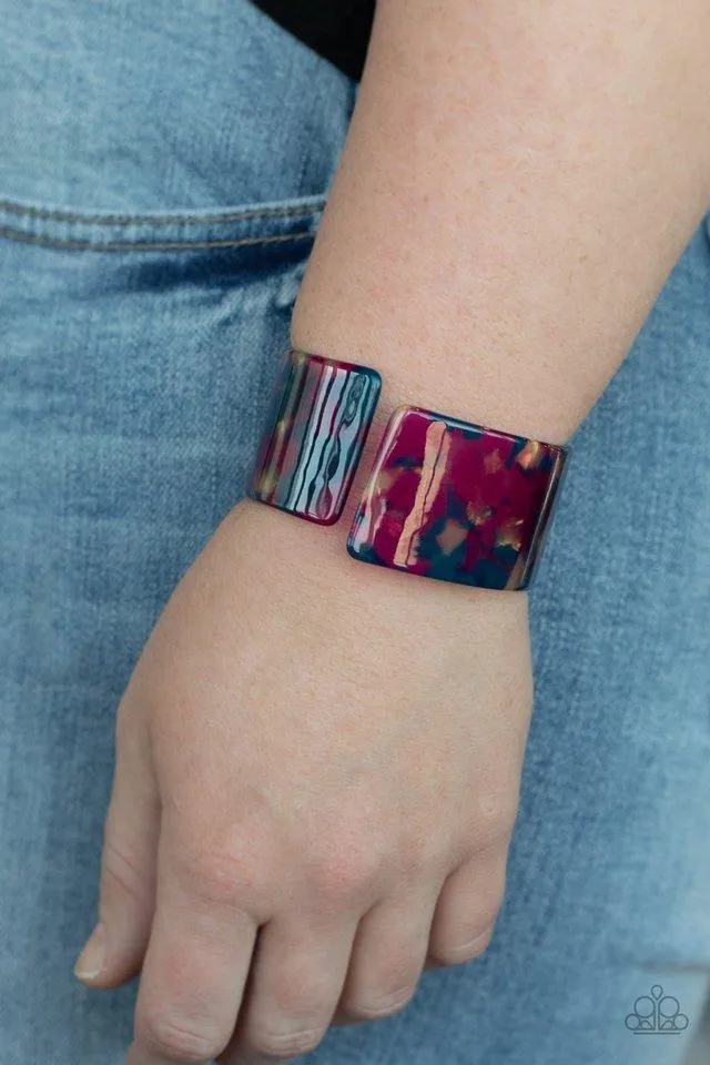 Paparazzi Groovy Vibes - Multi Purple Bracelet