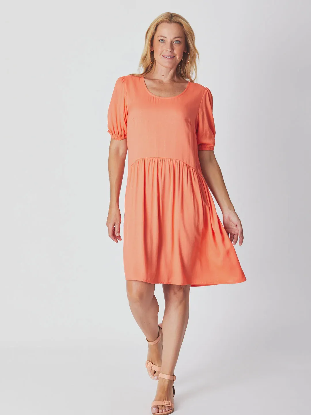 Paradise Tunic Dress (Coral)