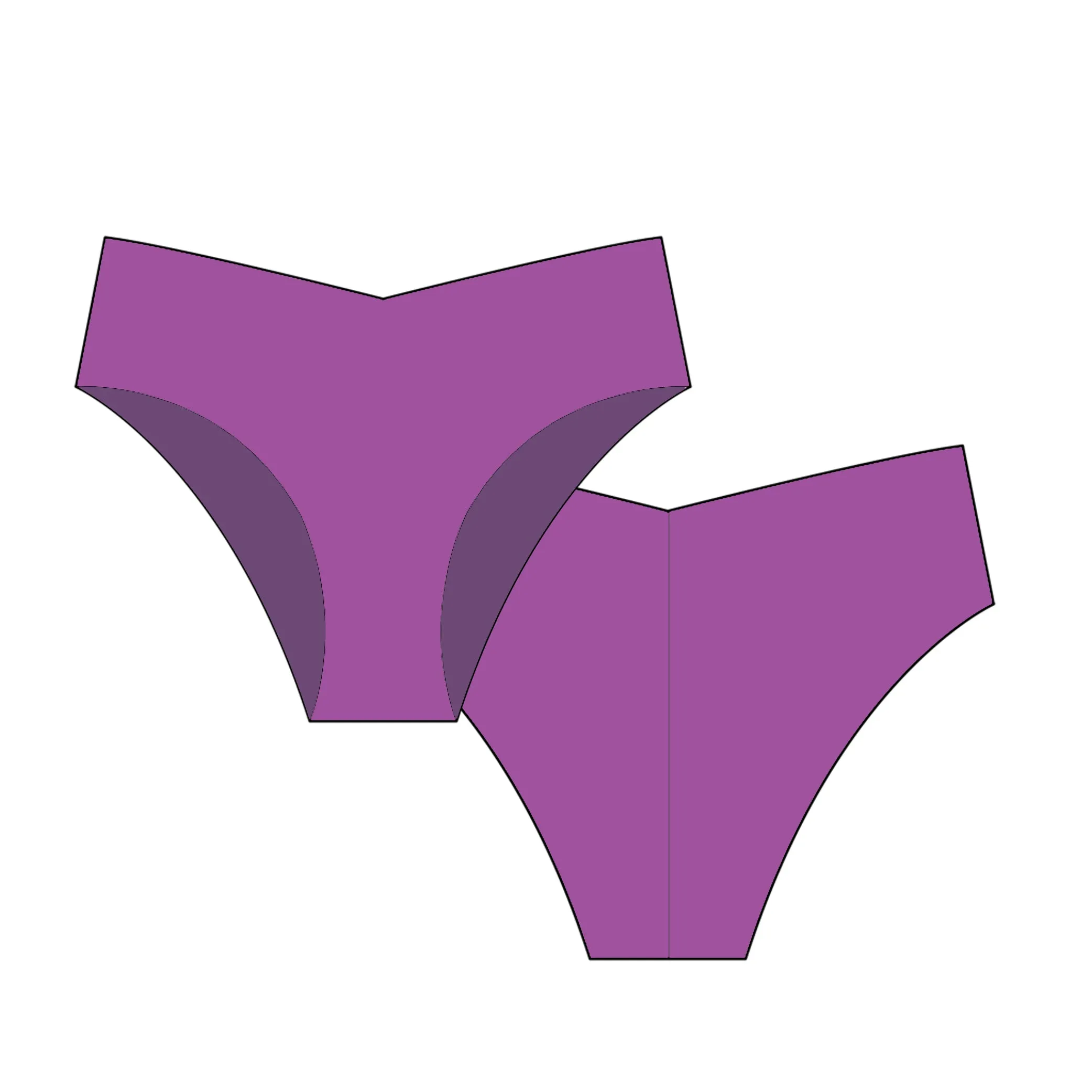 Plum Second-Skin Bikini Panty