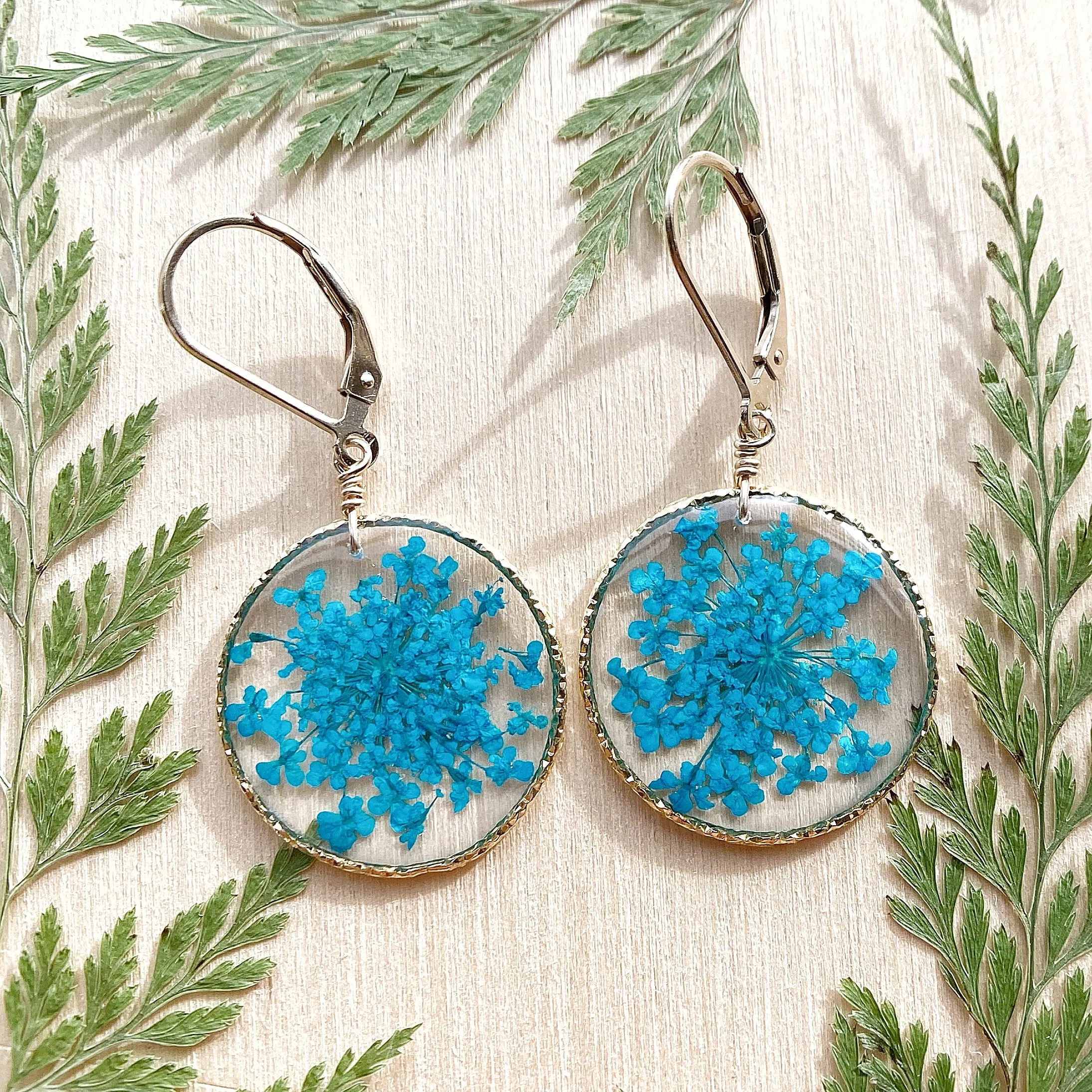 Queen Anne’s Lace Flower Earrings