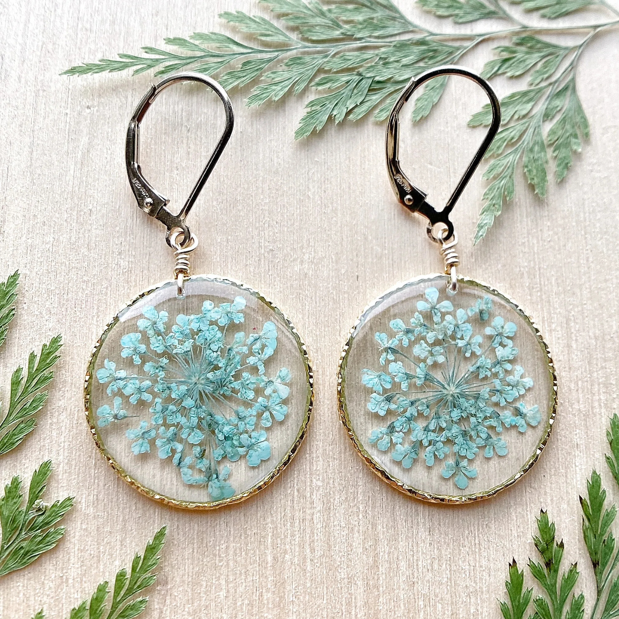 Queen Anne’s Lace Flower Earrings