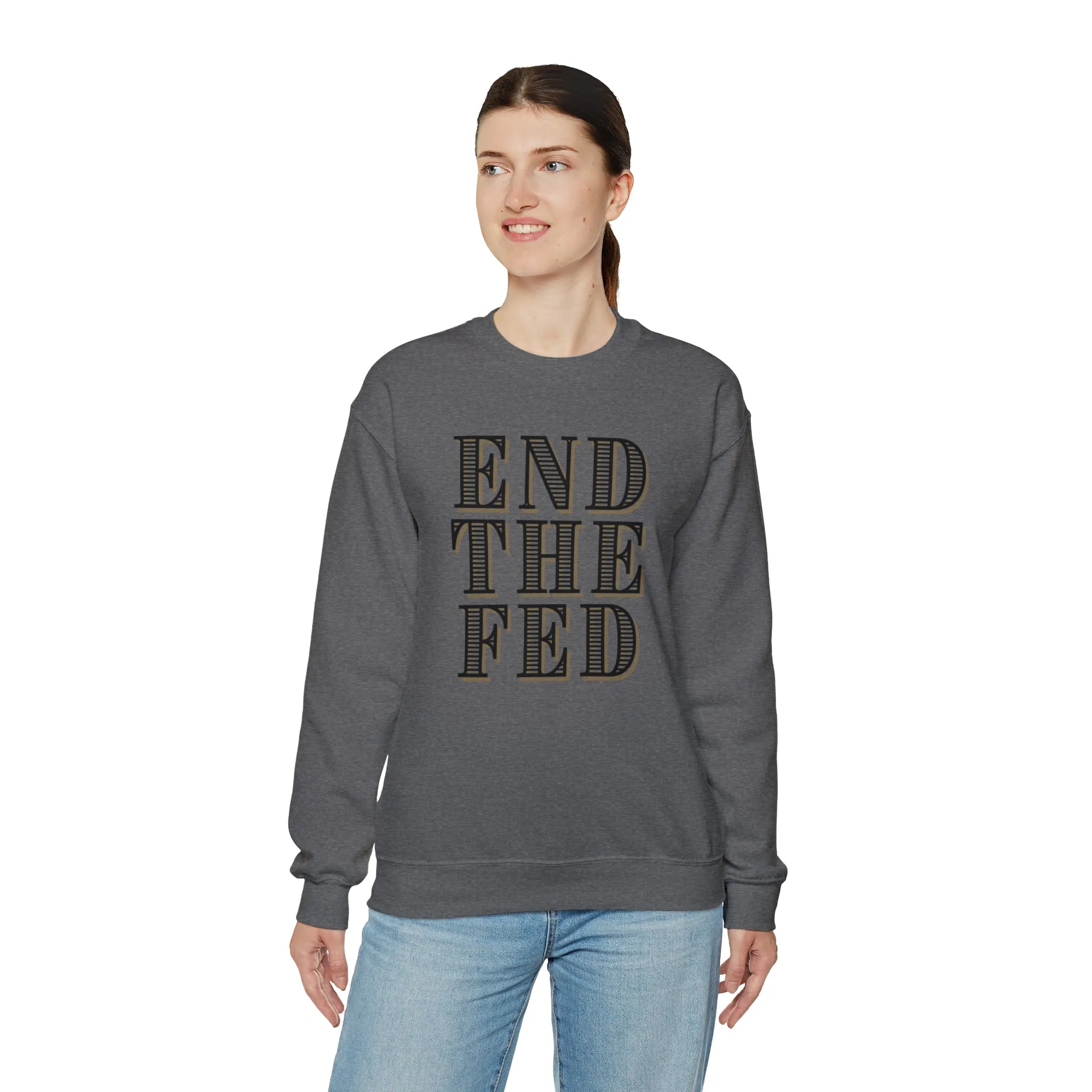 "End The Fed" Heavy Blend™ Crewneck Sweatshirt