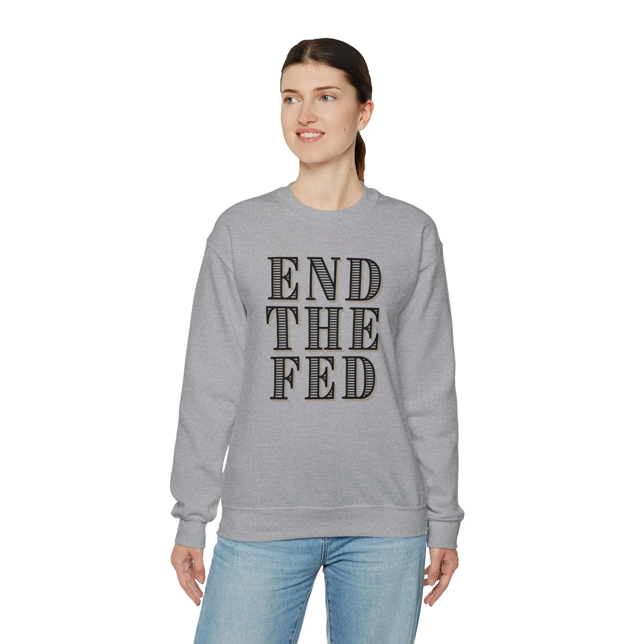 "End The Fed" Heavy Blend™ Crewneck Sweatshirt