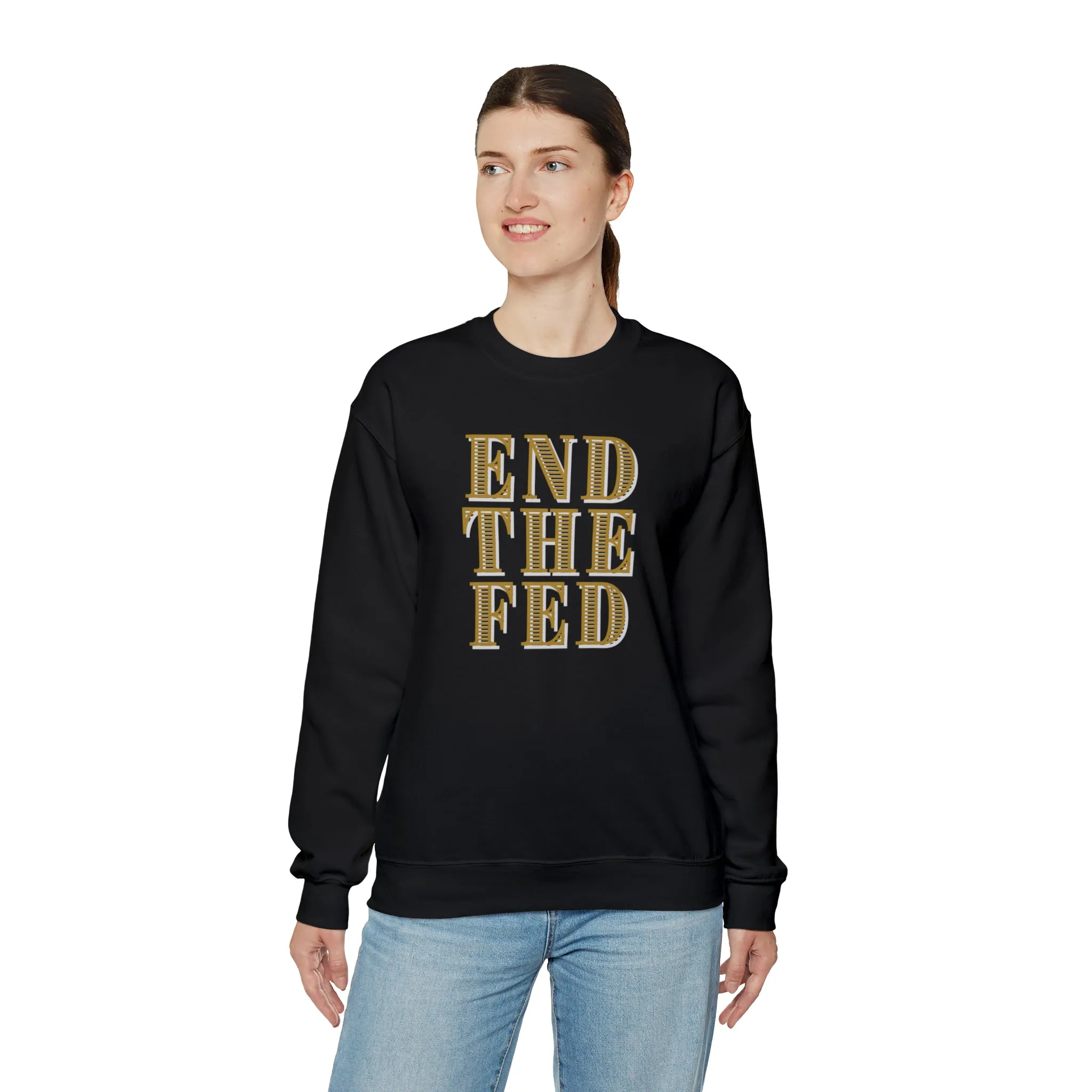 "End The Fed" Heavy Blend™ Crewneck Sweatshirt