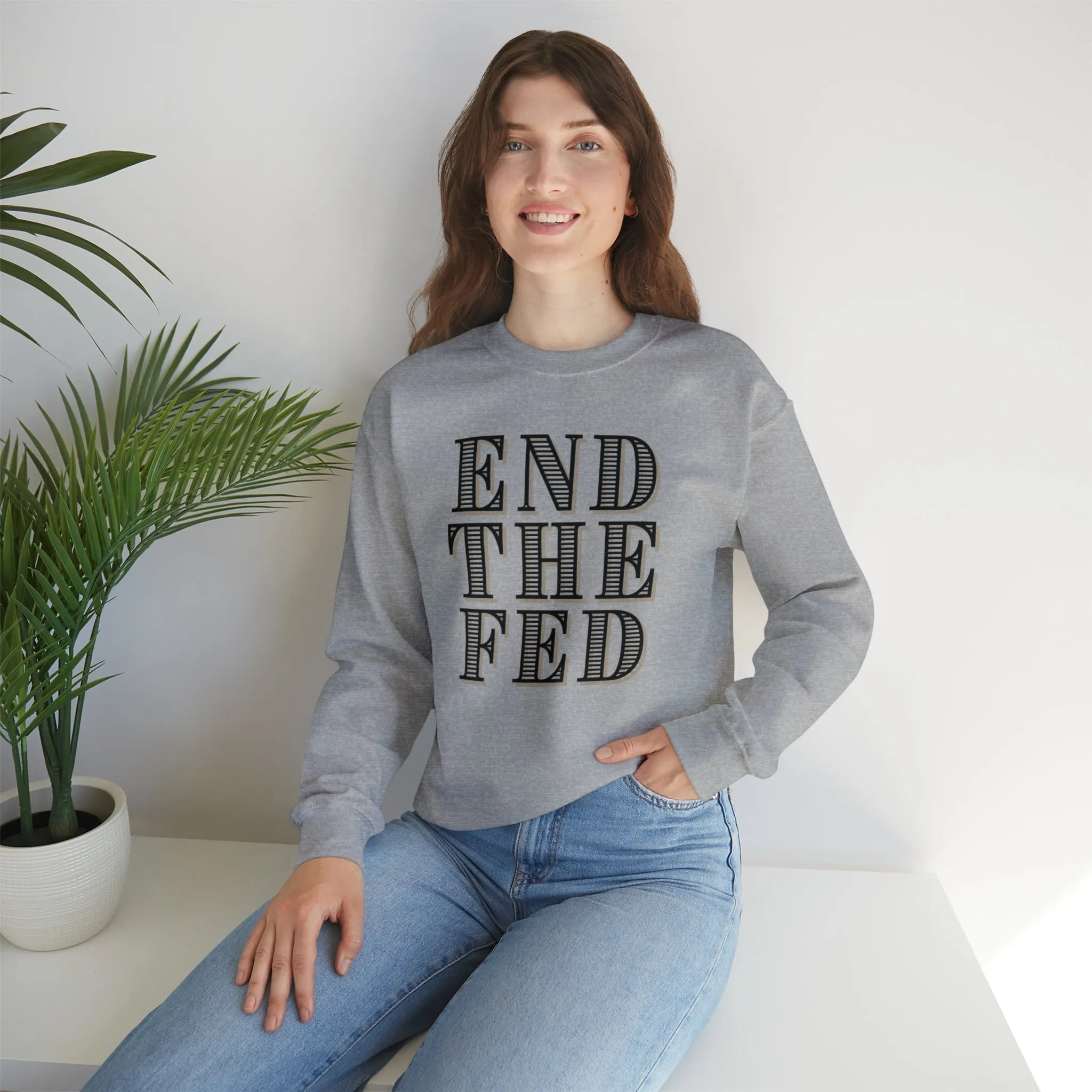 "End The Fed" Heavy Blend™ Crewneck Sweatshirt