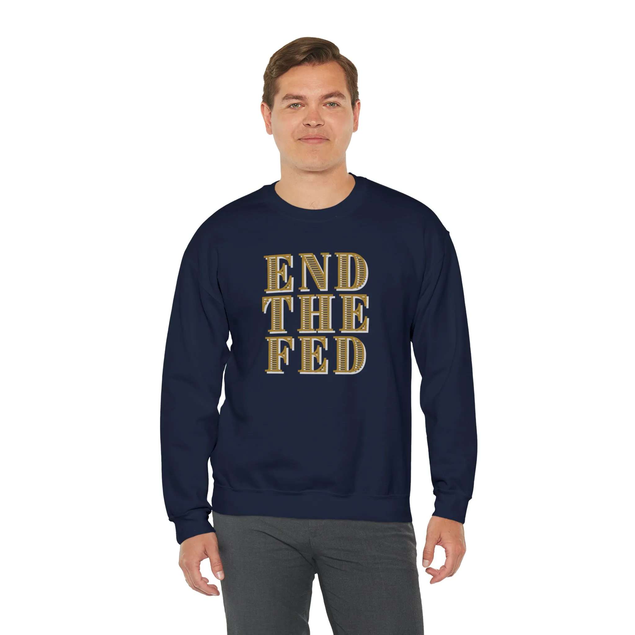 "End The Fed" Heavy Blend™ Crewneck Sweatshirt