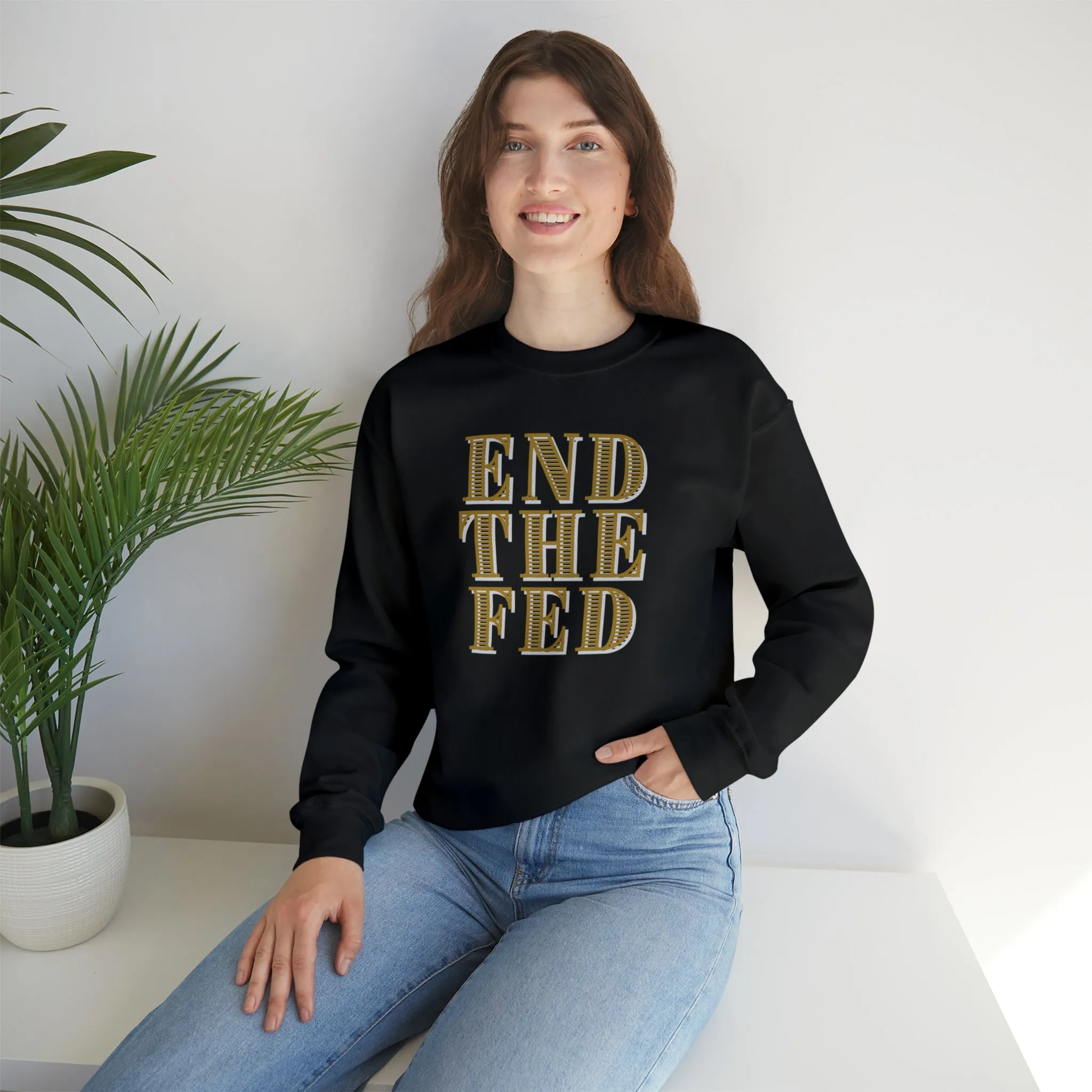 "End The Fed" Heavy Blend™ Crewneck Sweatshirt