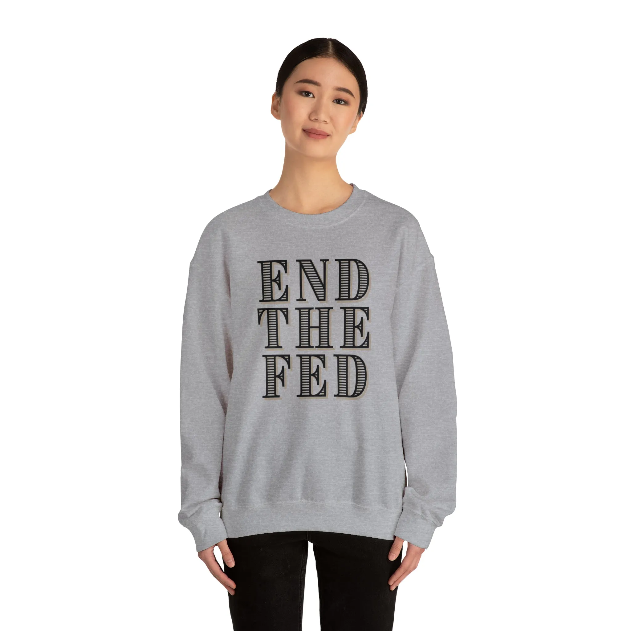 "End The Fed" Heavy Blend™ Crewneck Sweatshirt