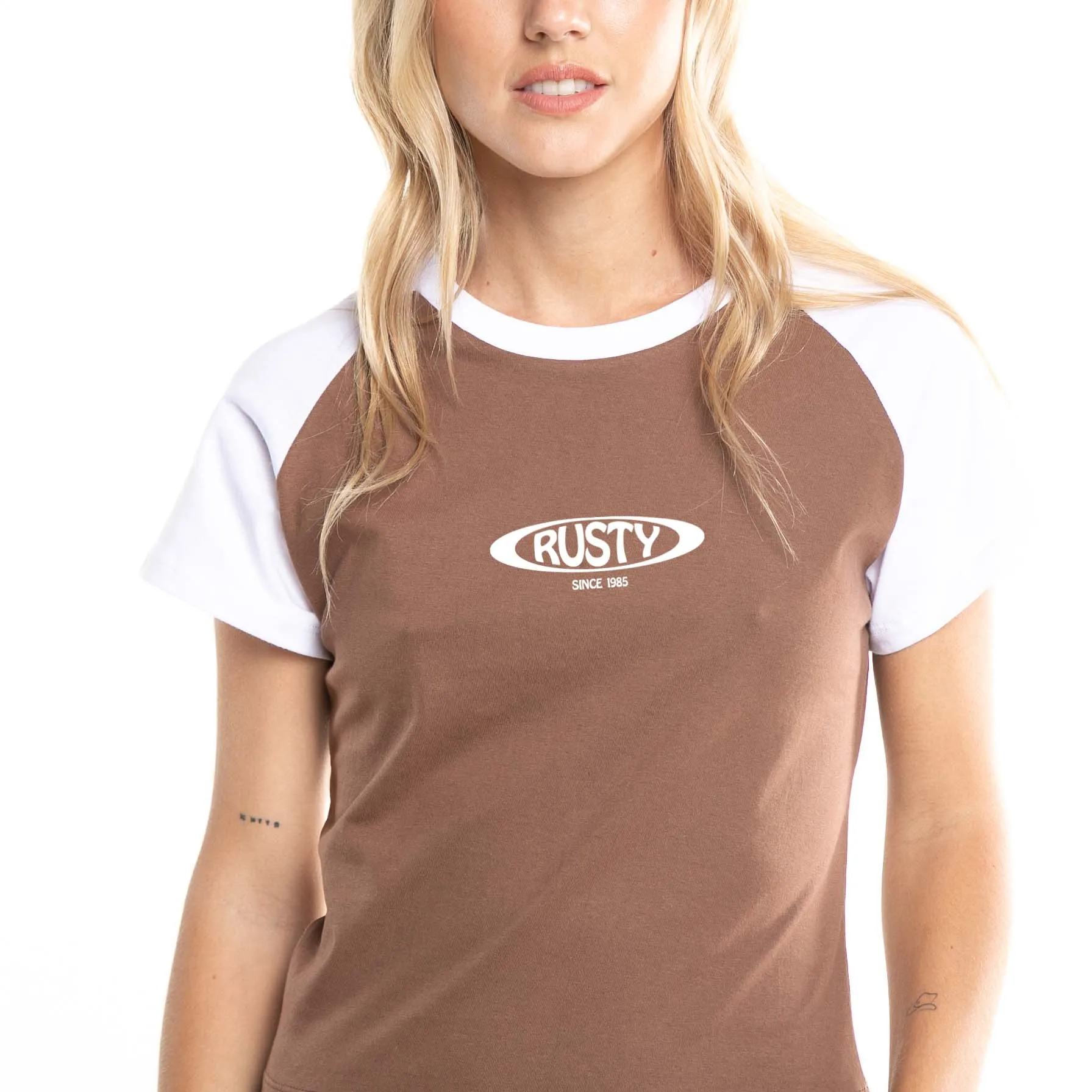 Remera Mc Rusty Roval  Raglan Skimmer Tee Ld Capuccino