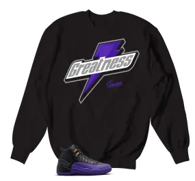 Retro 12 Field Purple Greatness Sweater