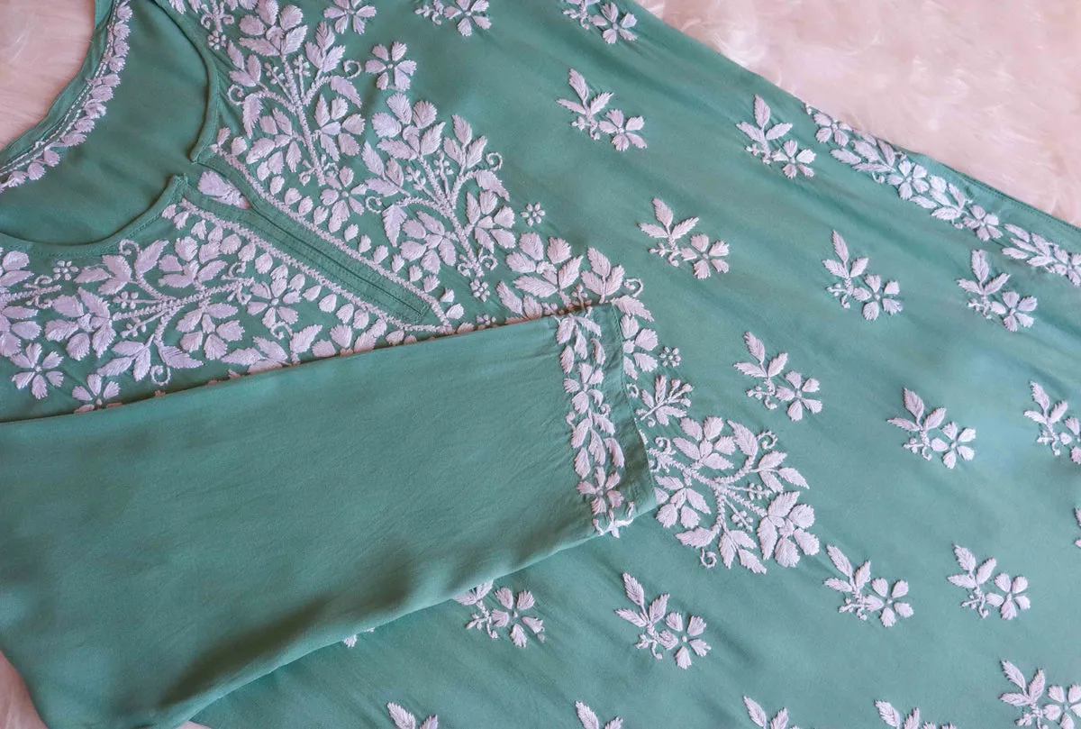 Ritu Modal Chikankari Gharara Set