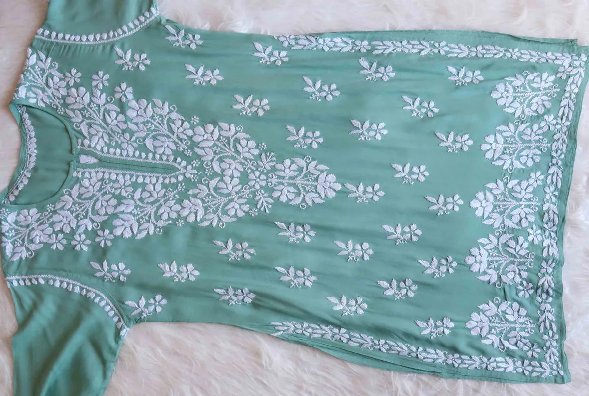 Ritu Modal Chikankari Gharara Set