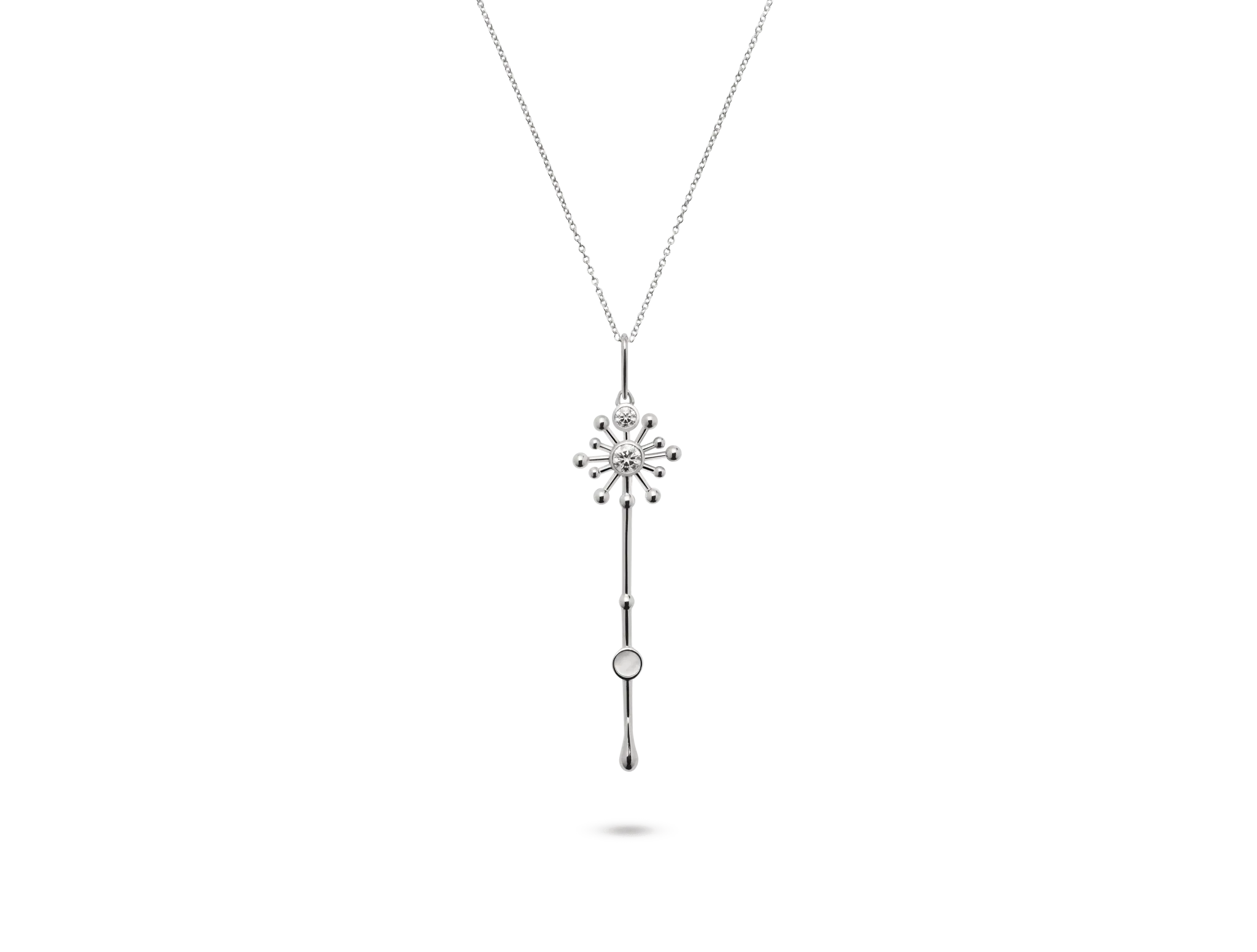 Roseate x Lightbox Lab-Grown Diamond ct. Light Wand Pendant | White