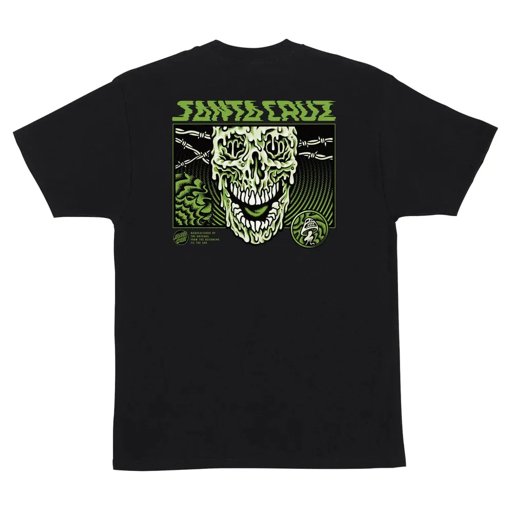 SANTA CRUZ Toxic Skull Mens T-Shirt