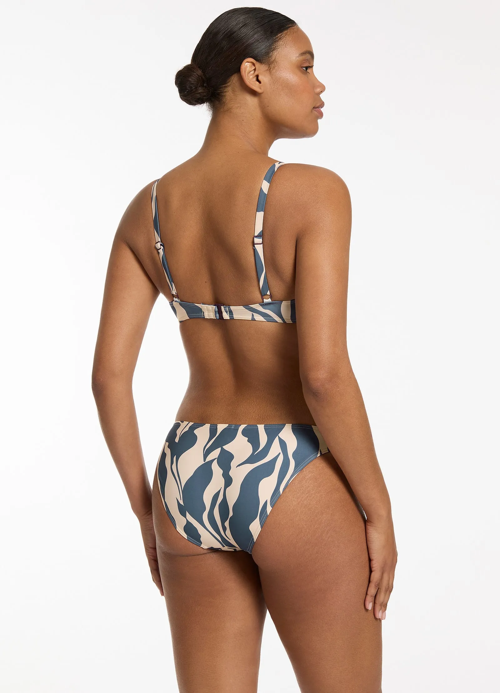 Sereno Hipster Bikini Bottom - Steel Blue