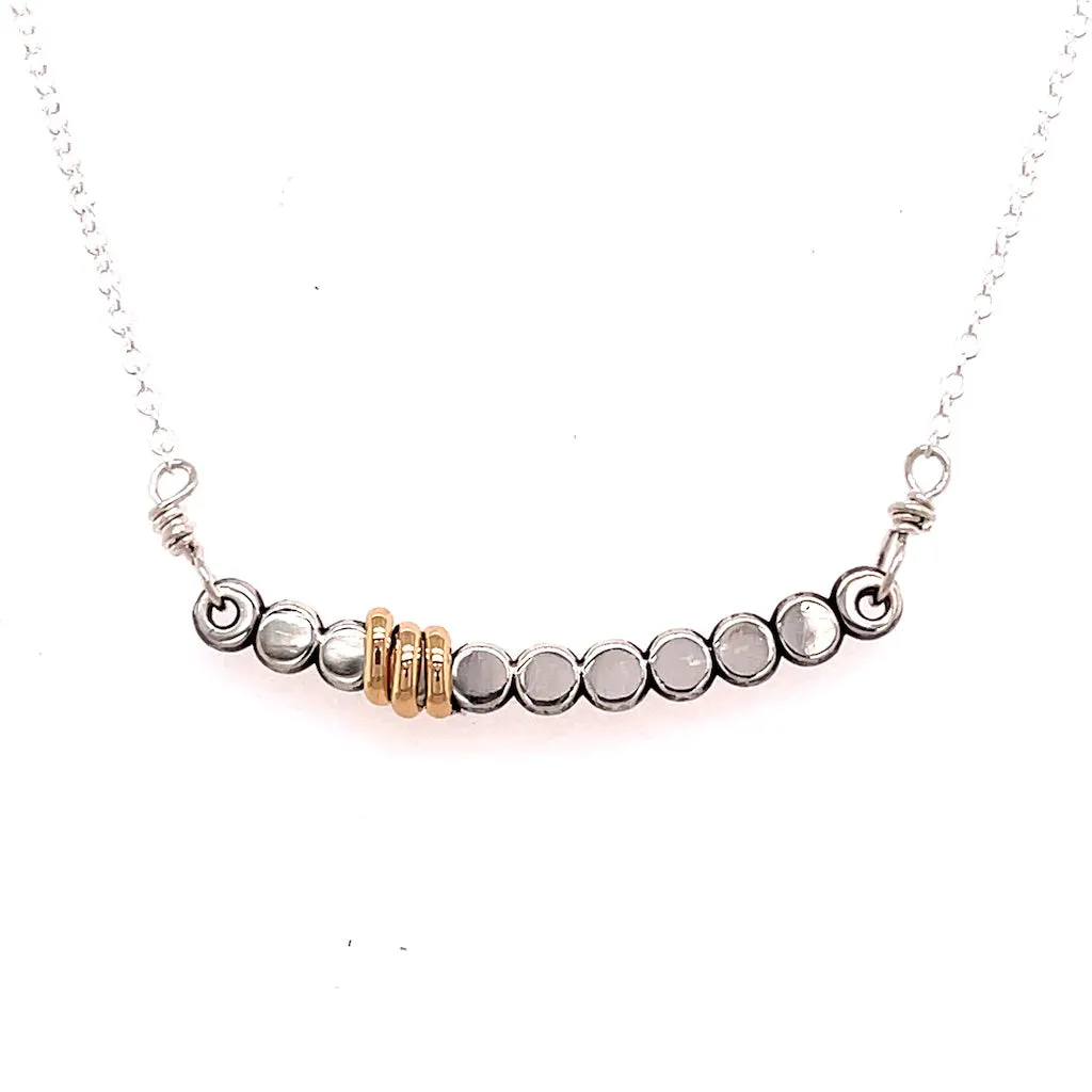 Short Bead Bar Necklace (N1146)