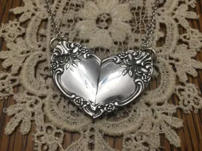 Silverware Heart Necklace New Elegance