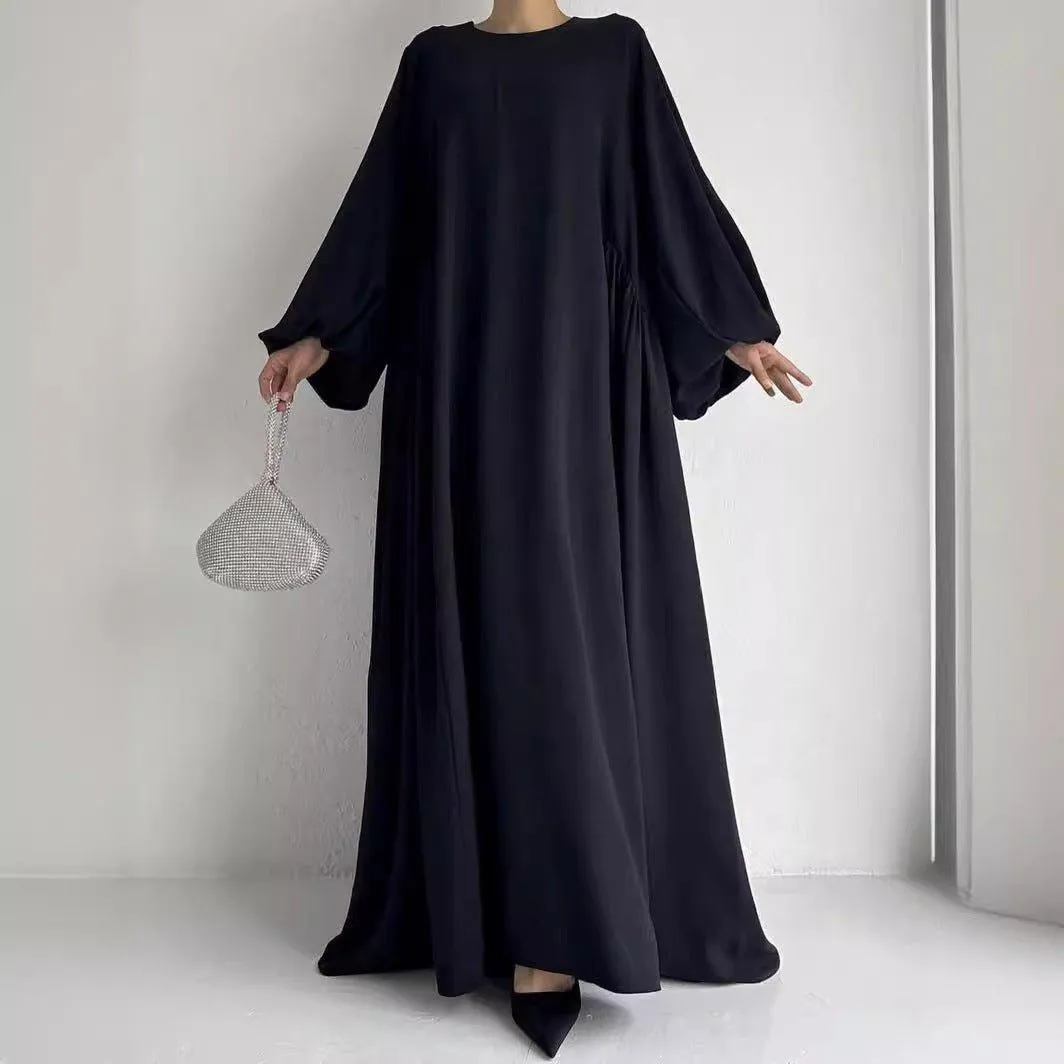 Simple Puff Balloon Sleeve Abaya (MA066)