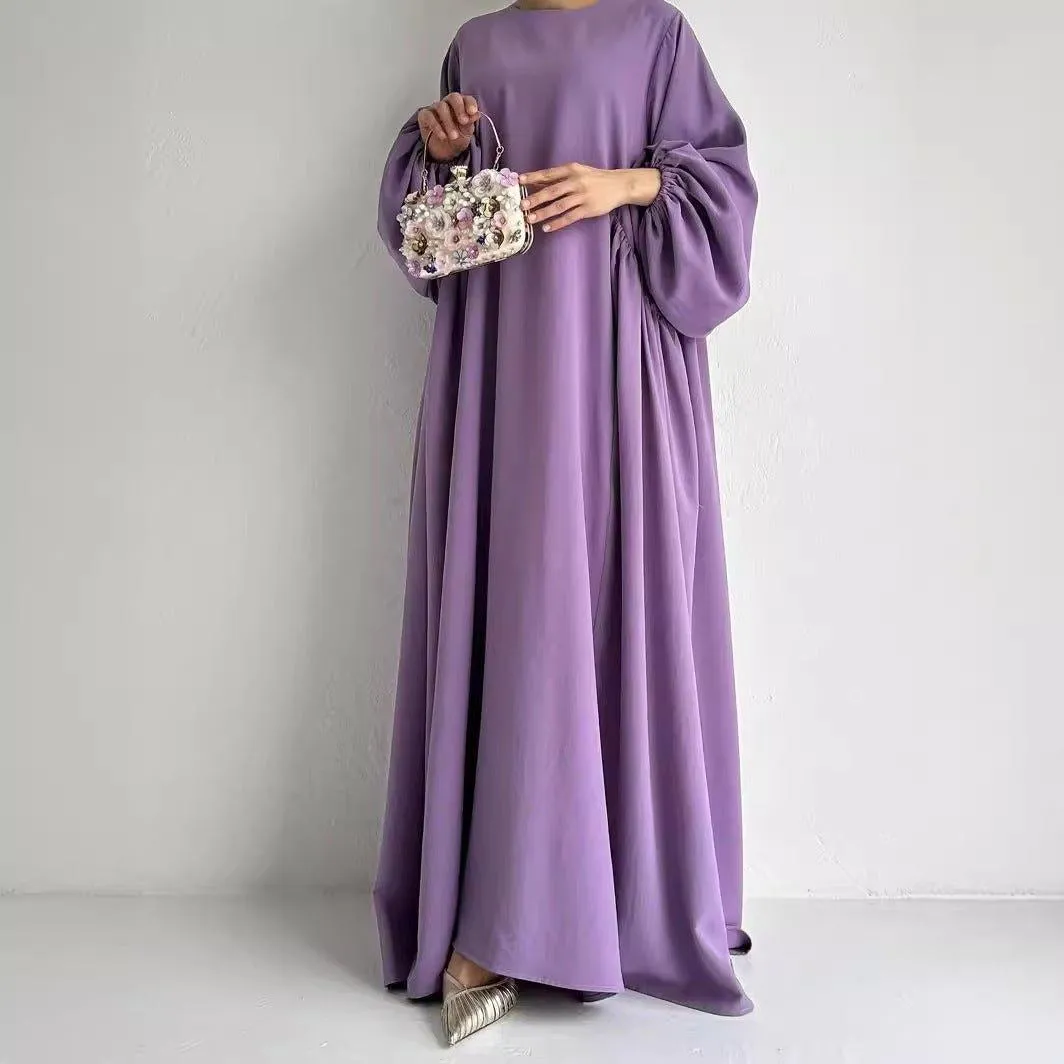 Simple Puff Balloon Sleeve Abaya (MA066)