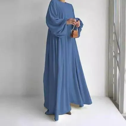 Simple Puff Balloon Sleeve Abaya (MA066)