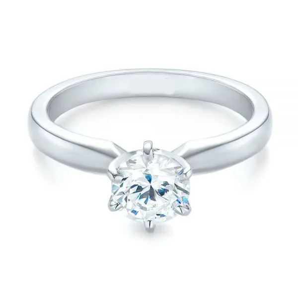 Six Prong Diamond Engagement Ring [Setting Only] - EC045