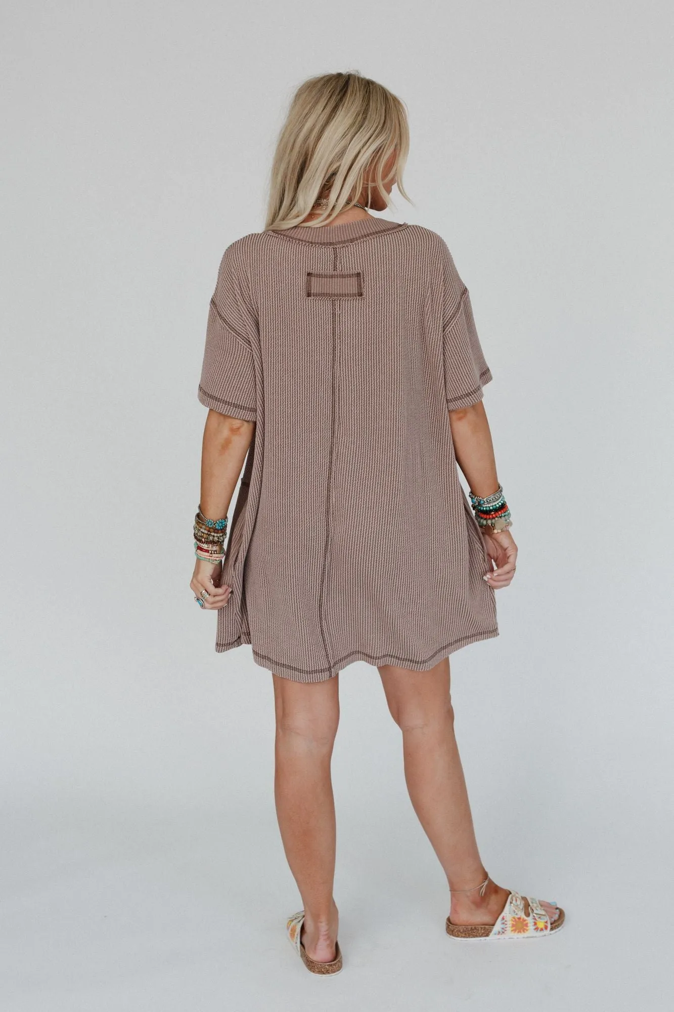 Soft Touch Tunic Dress - Acorn