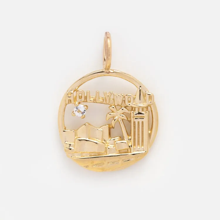 Solid Gold City Charm