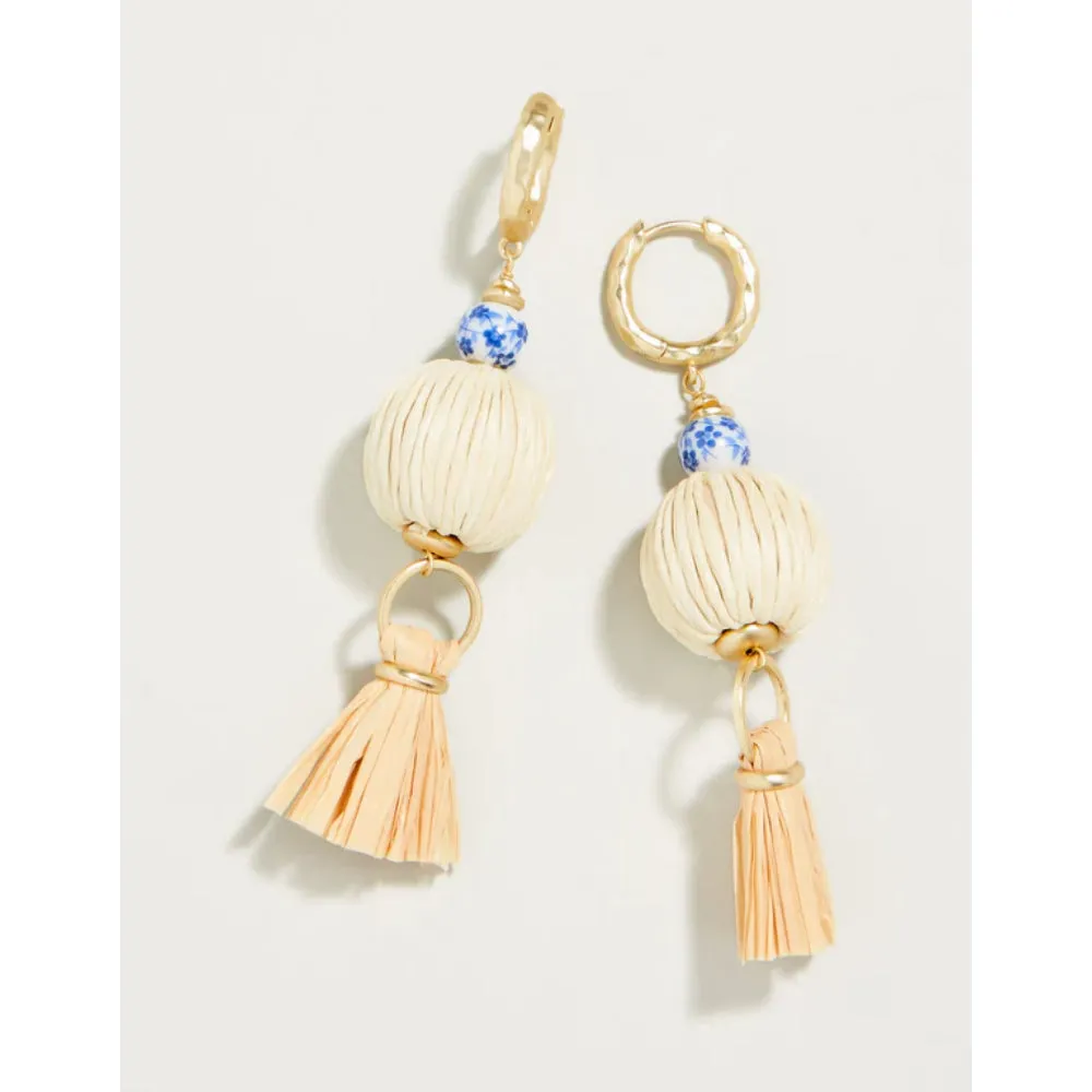 Spartina Summer House Earrings - Natural/Blue