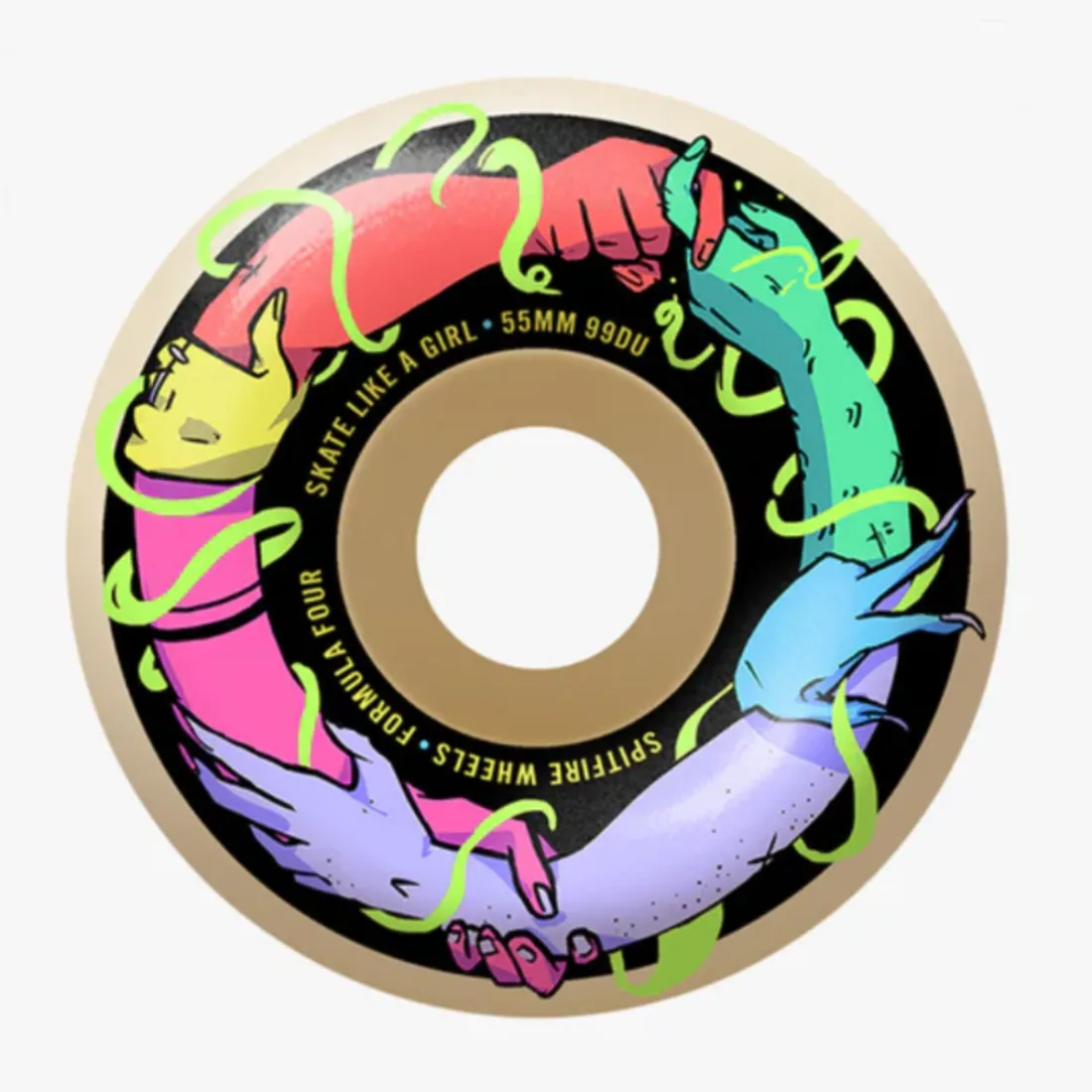 Spitfire Formula Four 99D Classic Skate Like A Girl Wheels 55mm