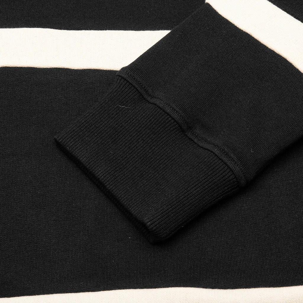 Stripe Sweatshirt - Black/Natural