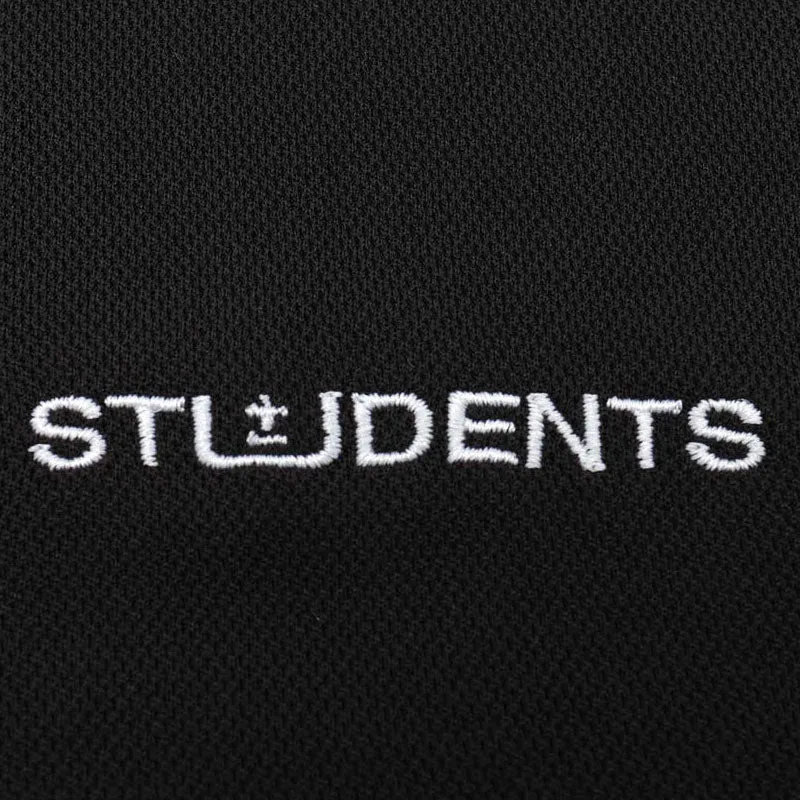 STUDENTS SIGNATURE MOCK NECK SHIRT BLACK 6475