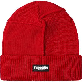 Supreme Paneled Seam Beanie (Red)